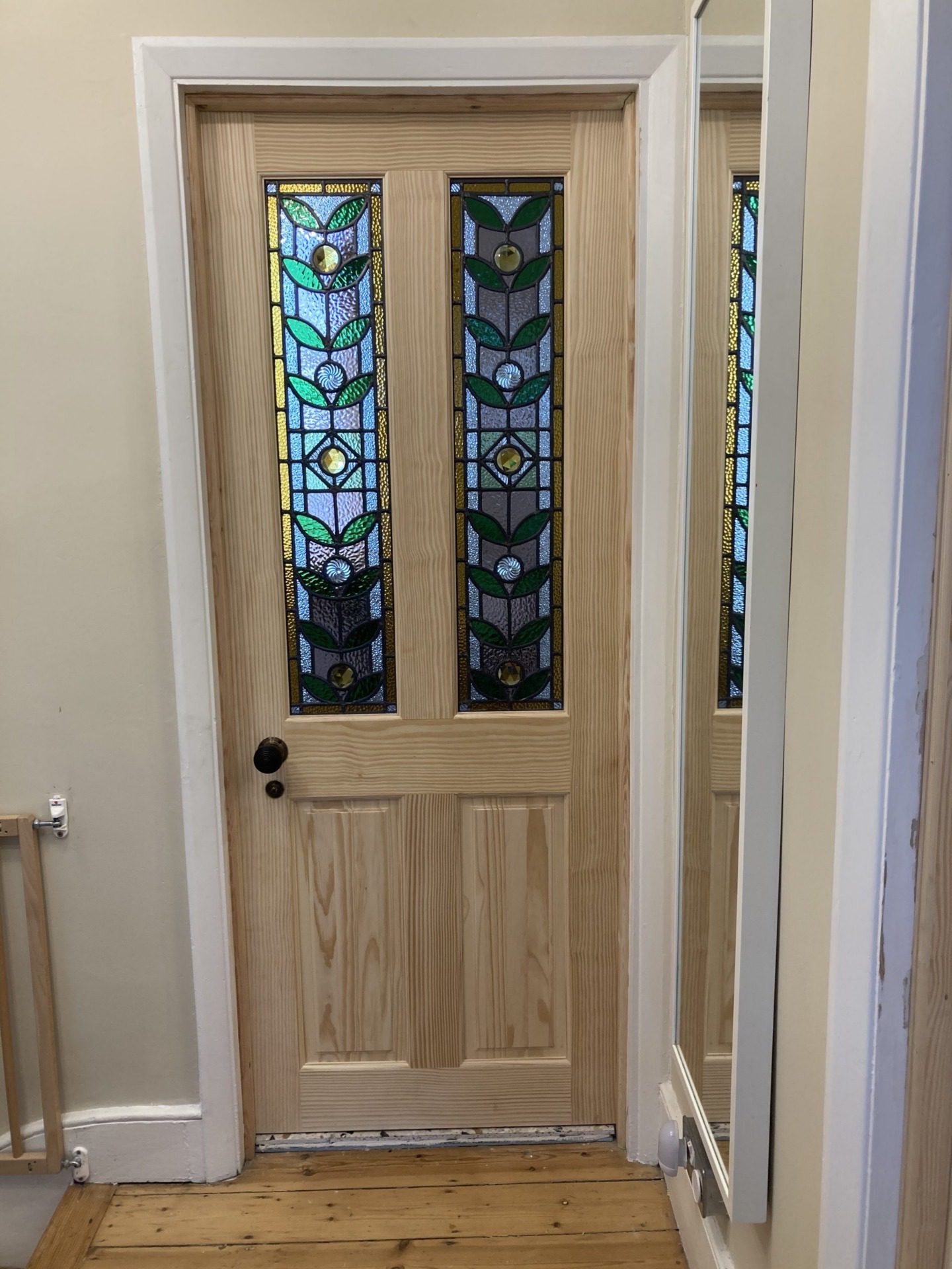 Door frame refurbishment and six new doors